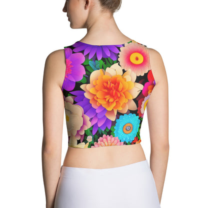 DMV 0309 Floral Crop Top