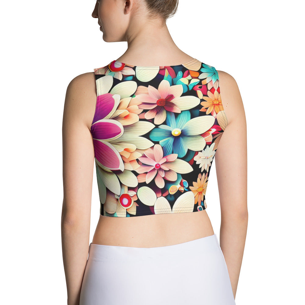 DMV 0307 Floral Crop Top