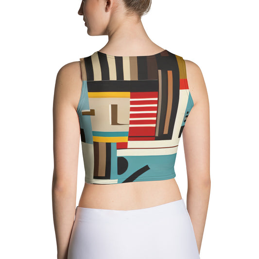 DMV 0413 Abstract Art Crop Top