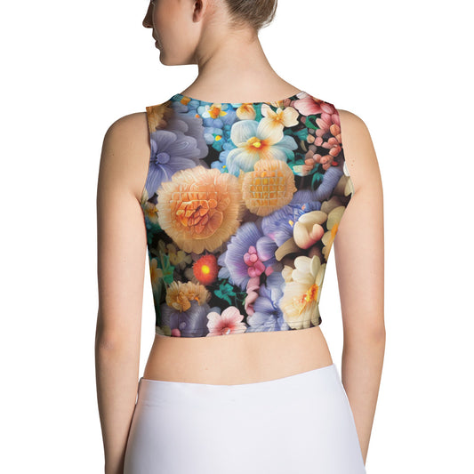 DMV 0302 Floral Crop Top