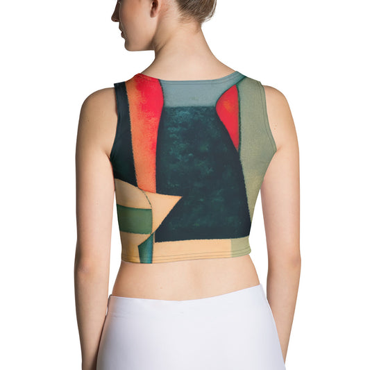 DMV 1344 Abstract Art Crop Top