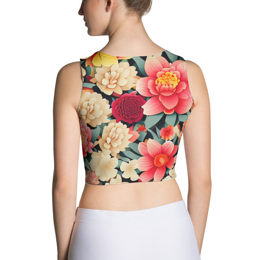 DMV 0260 Floral Crop Top