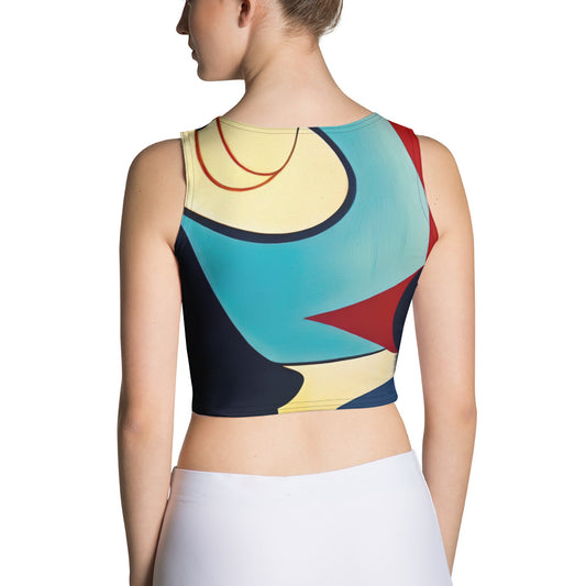 DMV 1356 Retro Art Crop Top