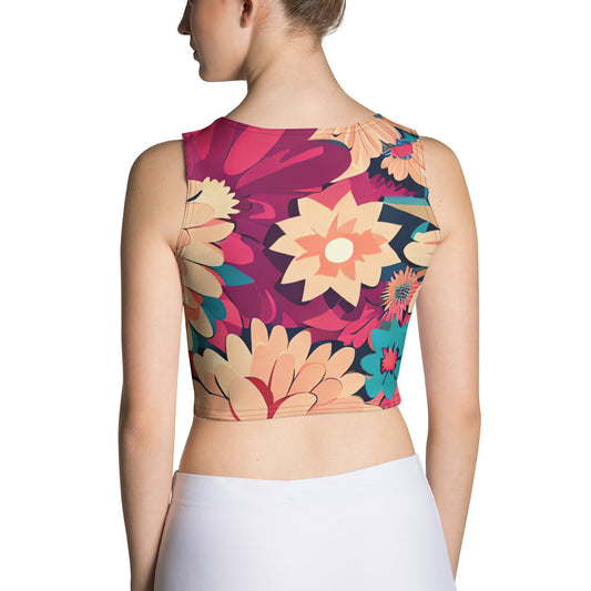 DMV 0293 Floral Crop Top