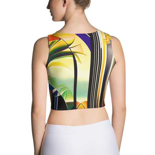 DMV 0258 Retro Art Crop Top