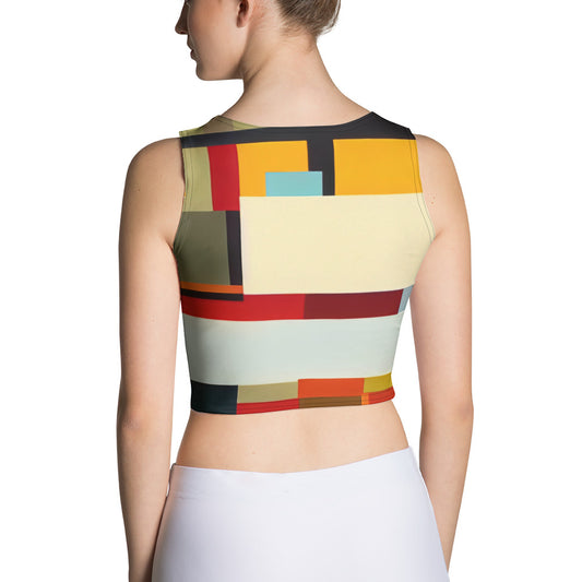 DMV 0182 Abstract Art Crop Top