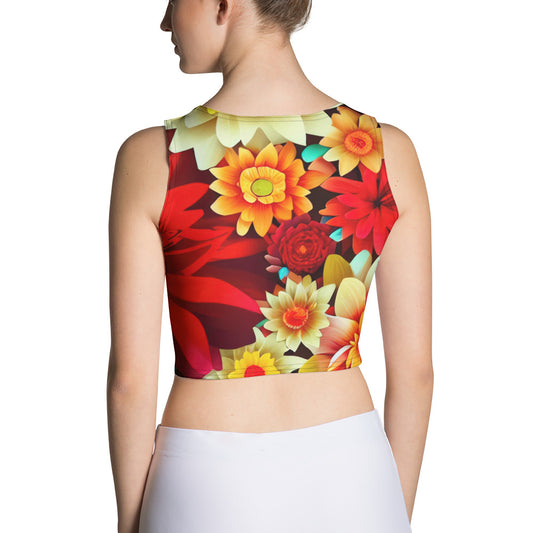 DMV 0419 Floral Crop Top