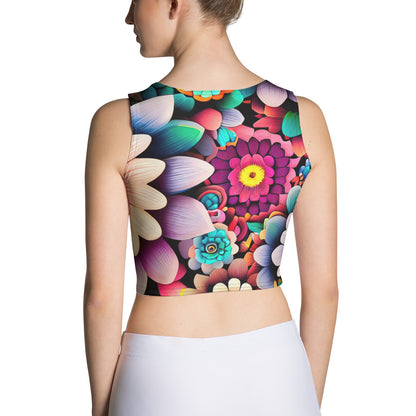 DMV 0515 Floral Crop Top