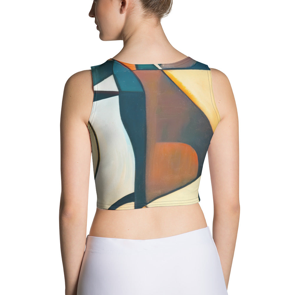 DMV 1074 Abstract Art Crop Top