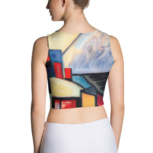 DMV 0615 Abstract Art Crop Top