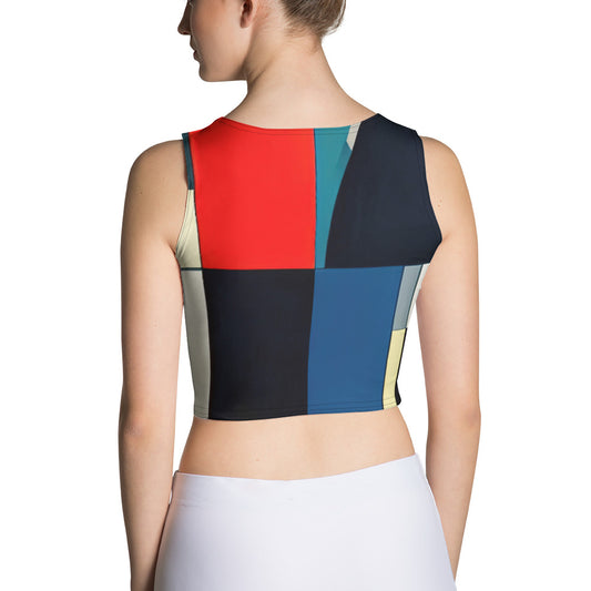 DMV 0339 Abstract Art Crop Top