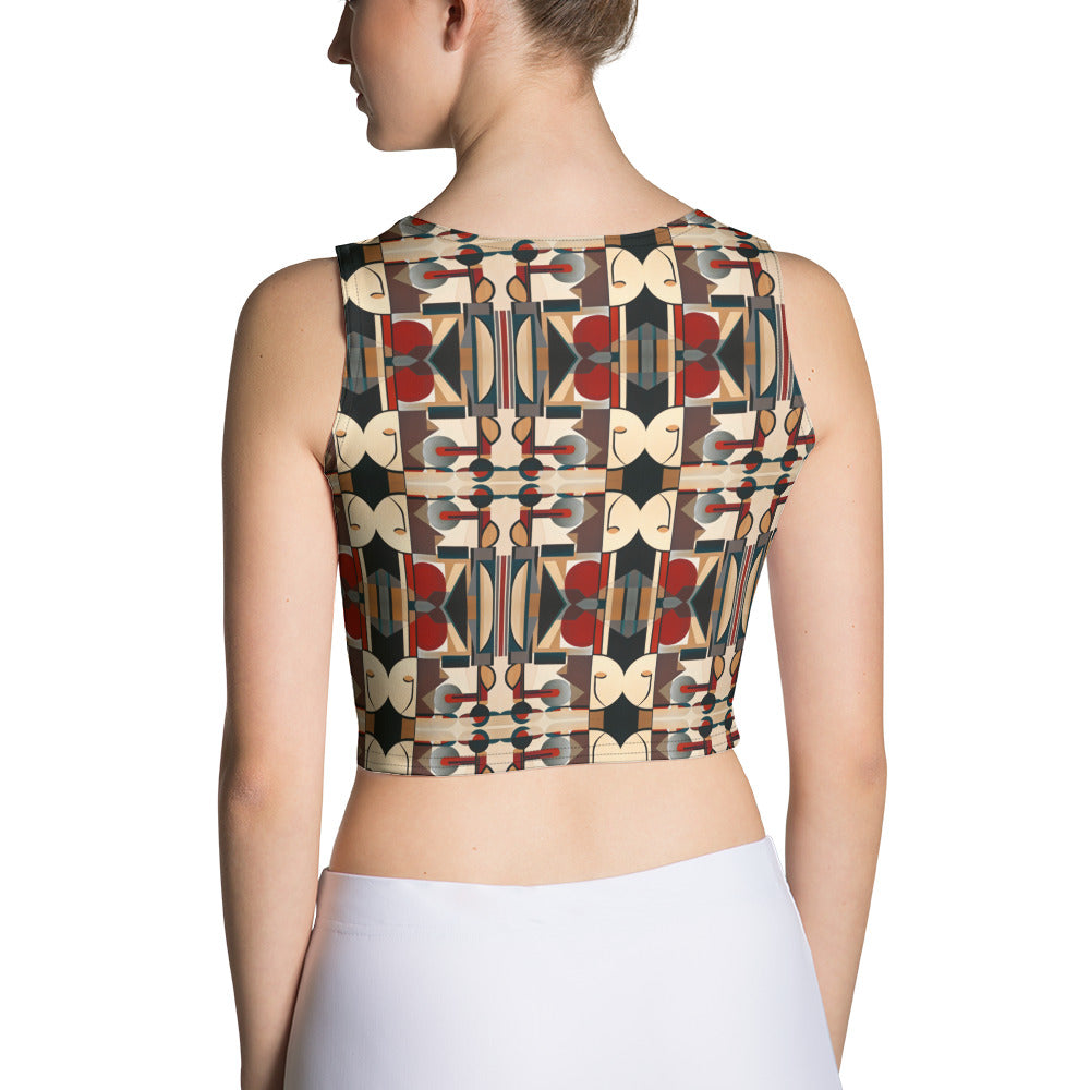 DMV 1416 Vintage Artsy Crop Top