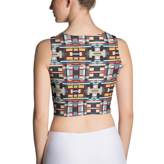 DMV 1879 Geo Boho Crop Top