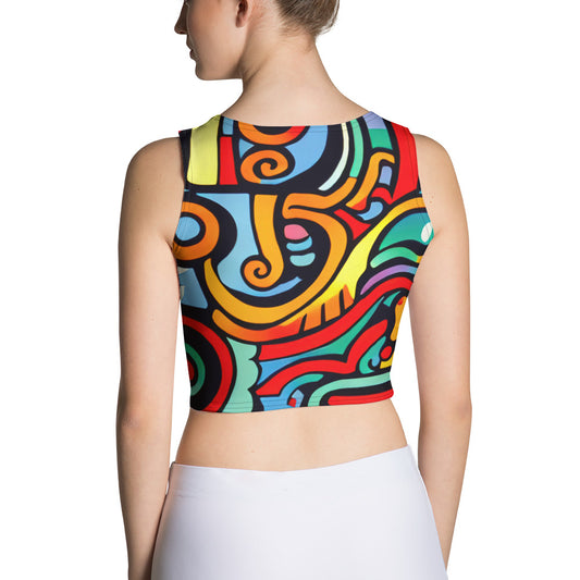 DMV 0535 Psy Art Crop Top