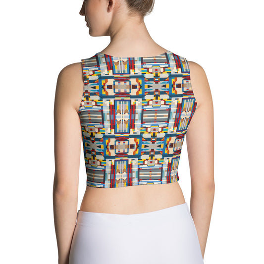 DMV 2083 Geo Boho Crop Top