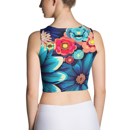 DMV 0636 Floral Crop Top