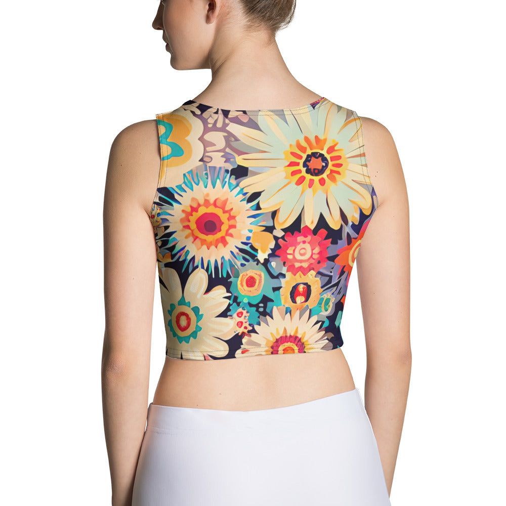 DMV 0386 Floral Crop Top