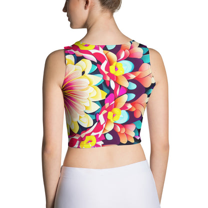 DMV 0787 Floral Crop Top