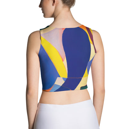 DMV 1467 Abstract Art Crop Top