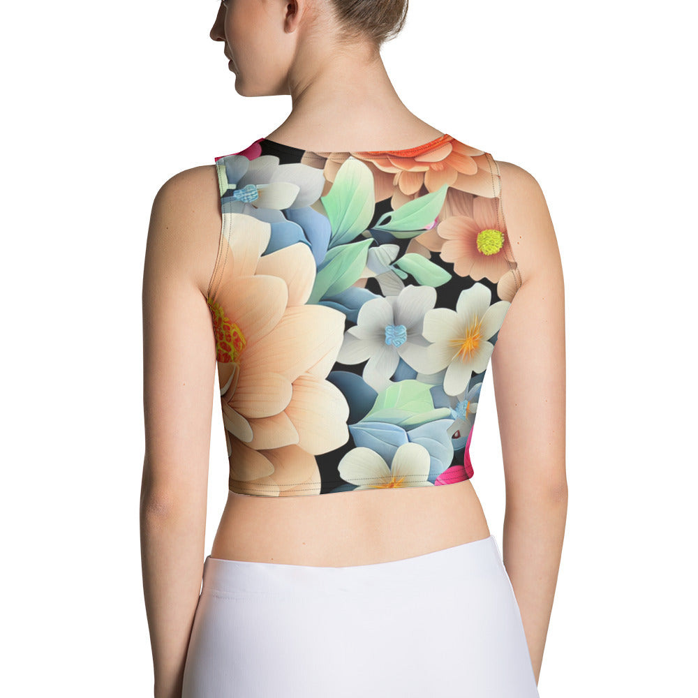 DMV 2103 Floral Crop Top