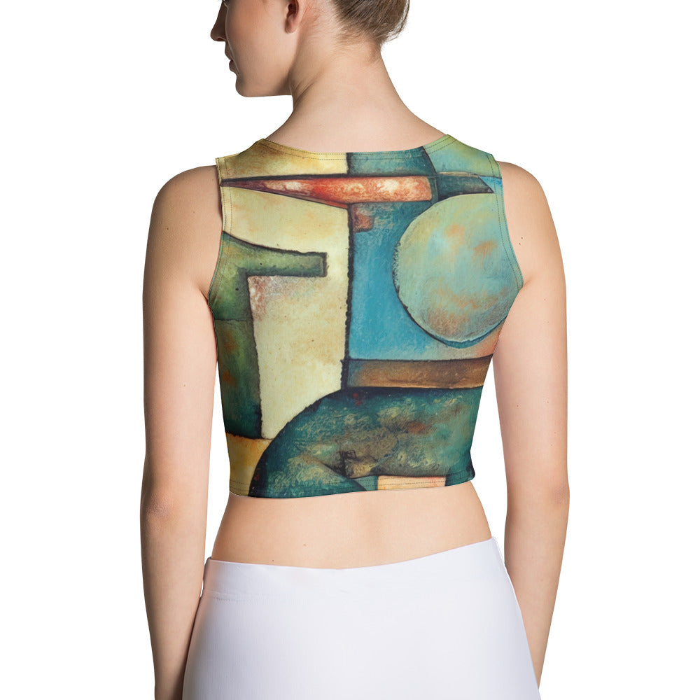 DMV 1395 Retro Art Crop Top