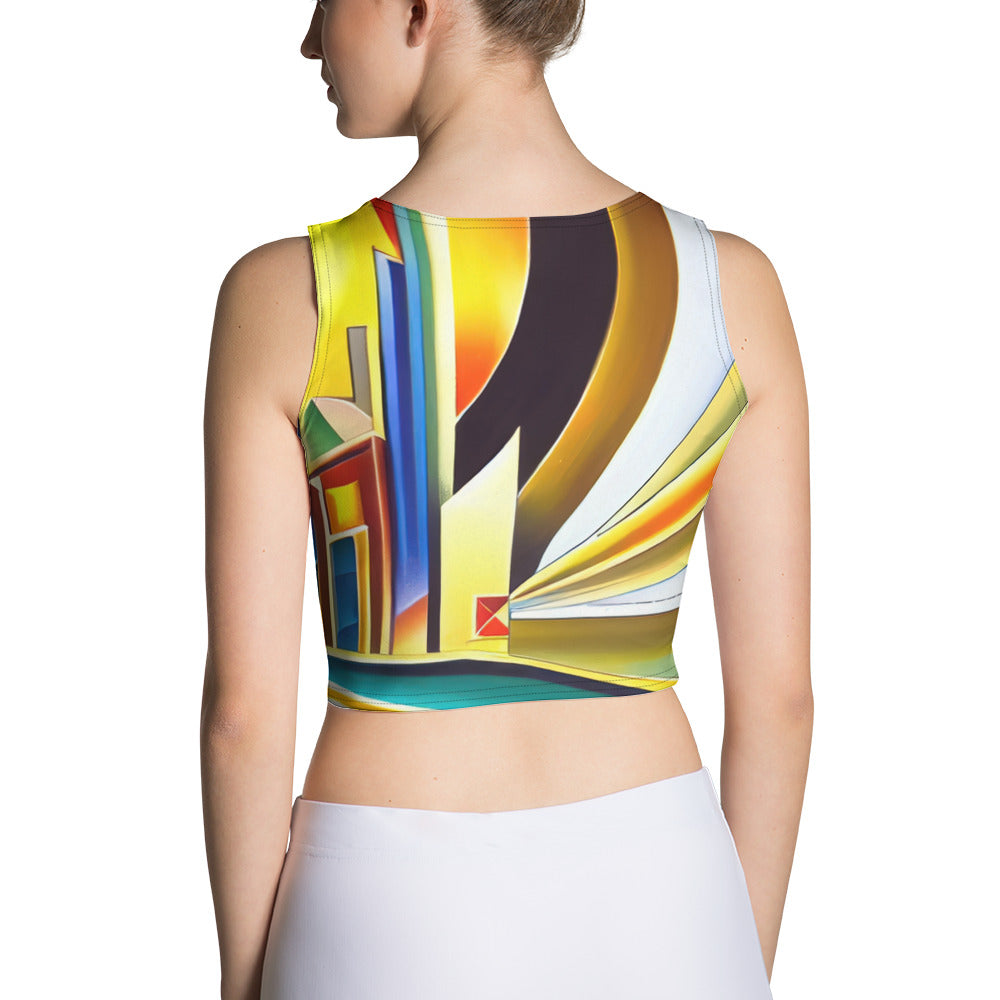 DMV 1030 Retro Art Crop Top