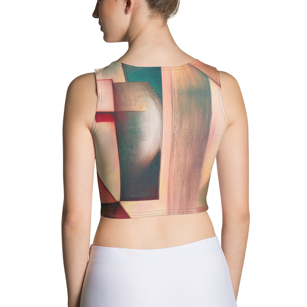 DMV 0489 Abstract Art Crop Top