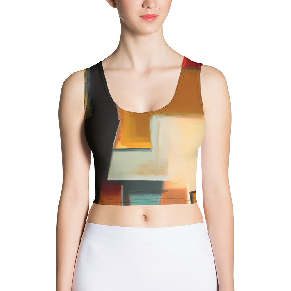 DMV 0282 Abstract Art Crop Top