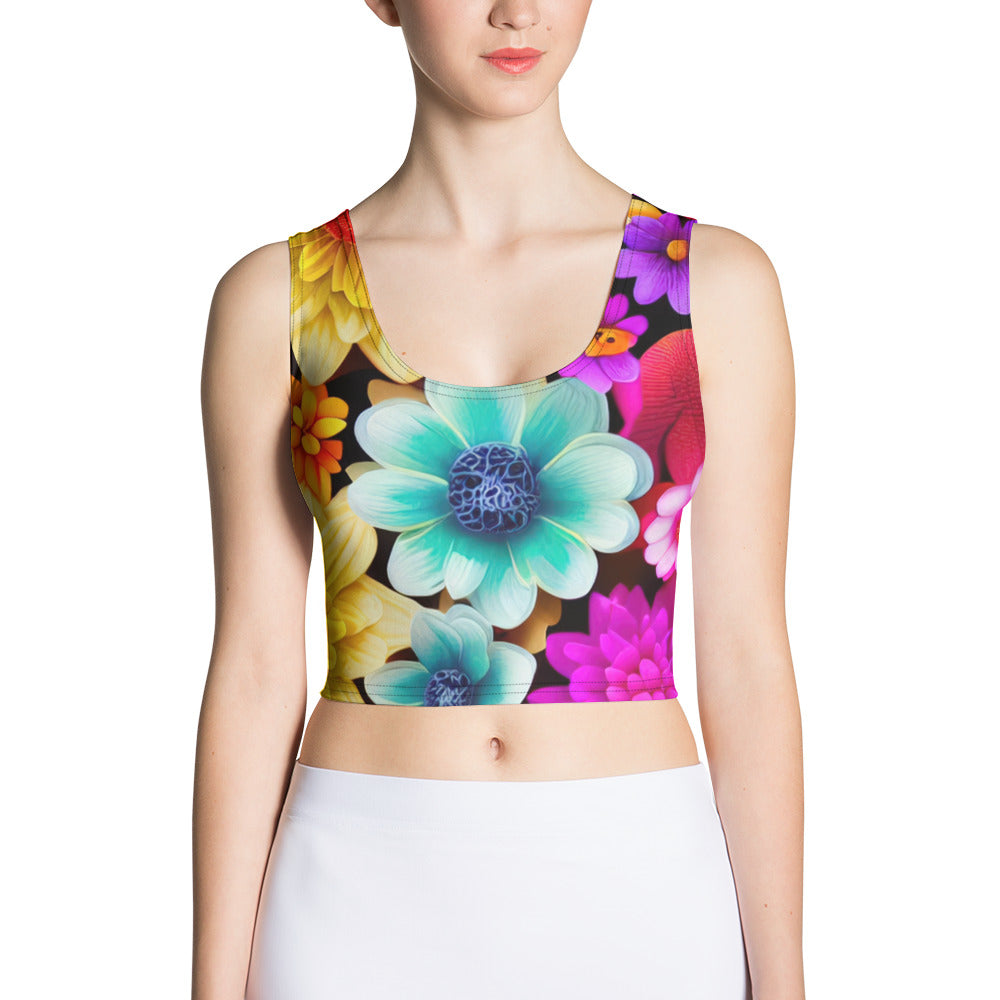 DMV 0238 Floral Crop Top