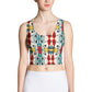 DMV 0230 Vintage Artsy Crop Top