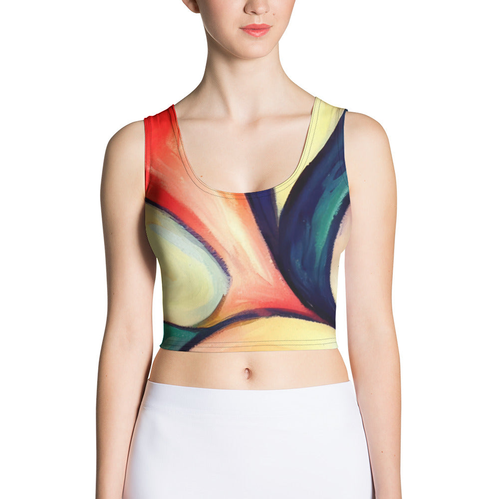 DMV 0277 Abstract Art Crop Top