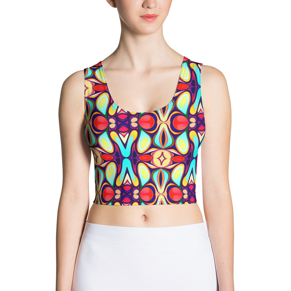 DMV 0036 Vintage Artsy Crop Top