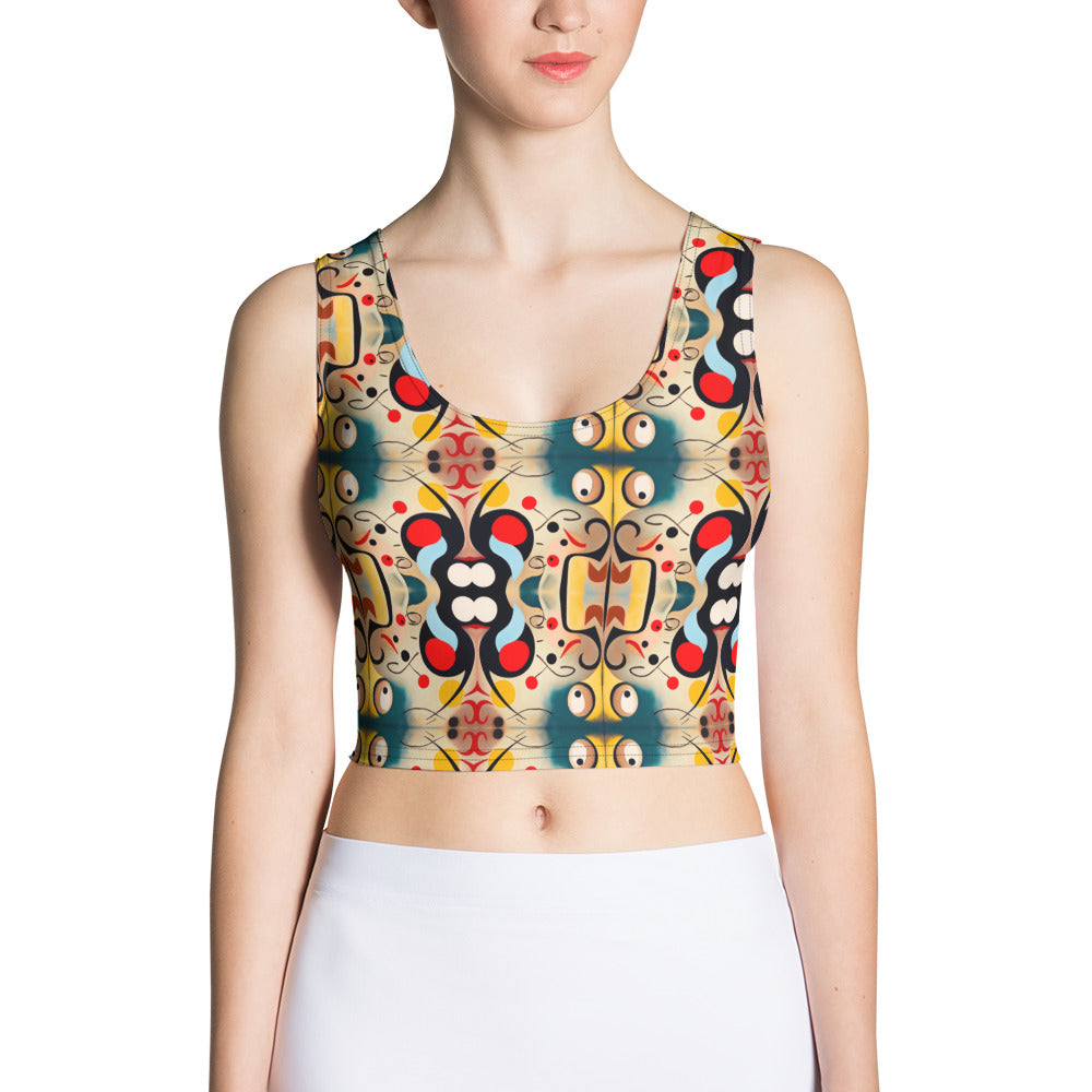 DMV 0040 Vintage Artsy Crop Top