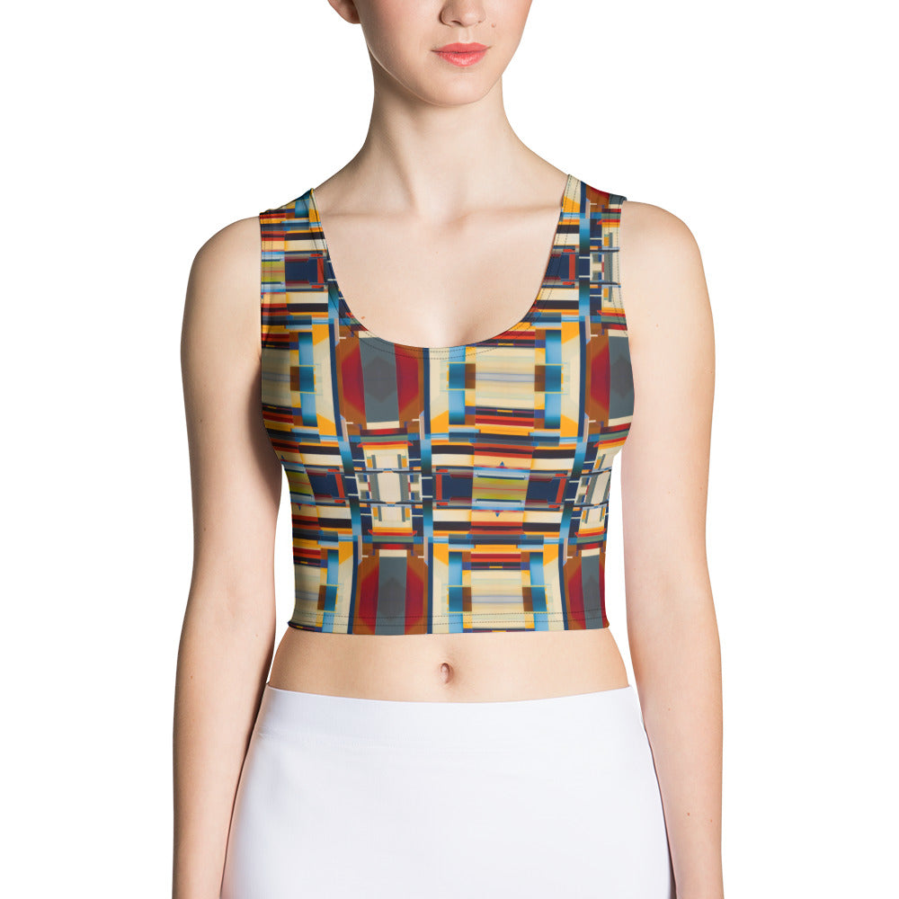 DMV 0244 Geo Boho Crop Top