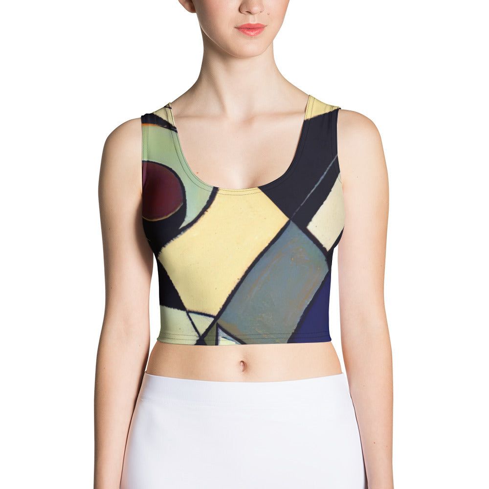 DMV 0234 Abstract Art Crop Top