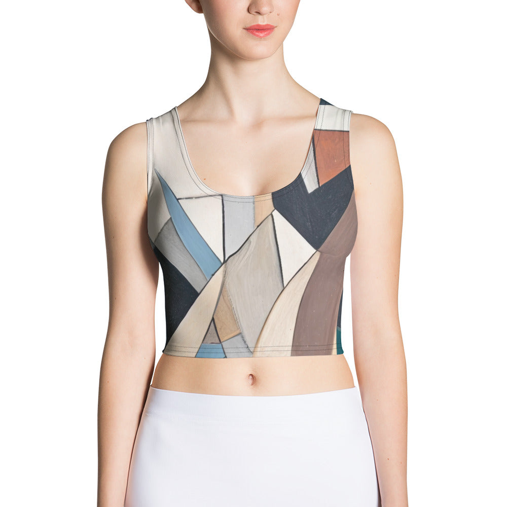 DMV 0264 Abstract Art Crop Top