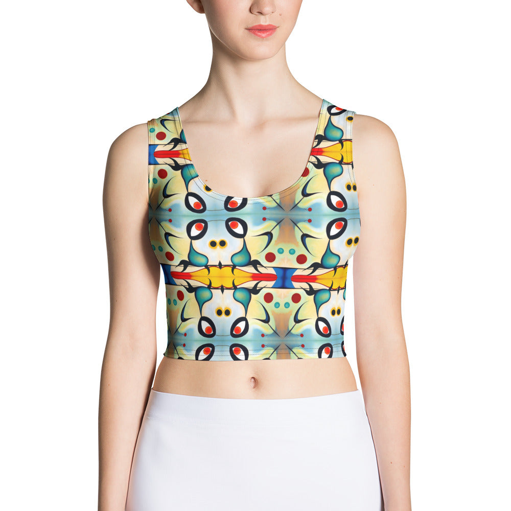 DMV 0102 Vintage Artsy Crop Top