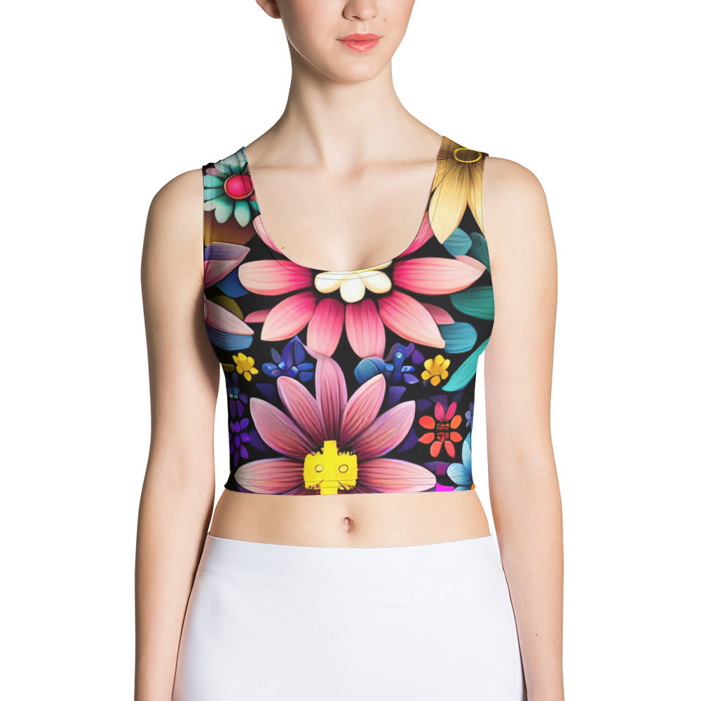 DMV 0265 Floral Crop Top