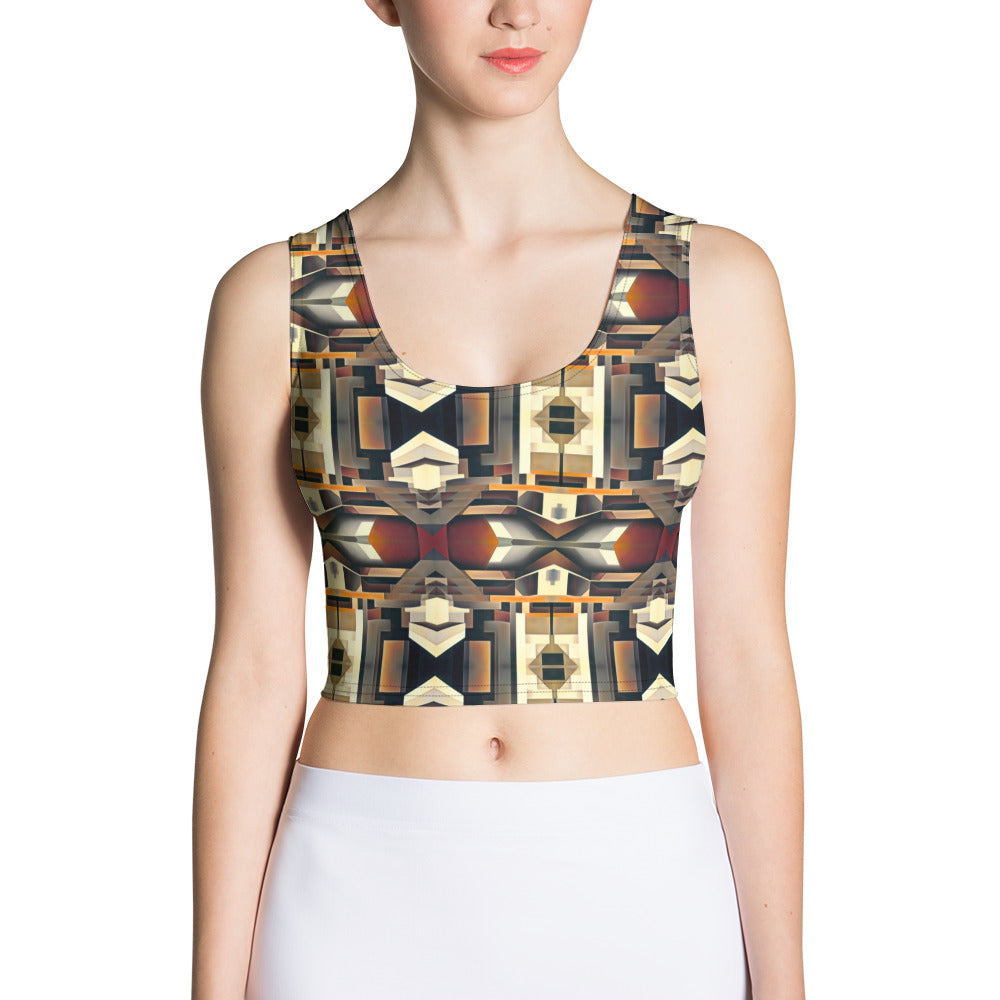 DMV 0247 Geo Boho Crop Top