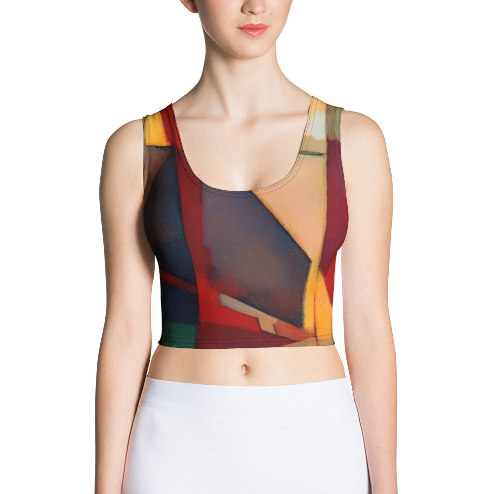 DMV 0251 Abstract Art Crop Top