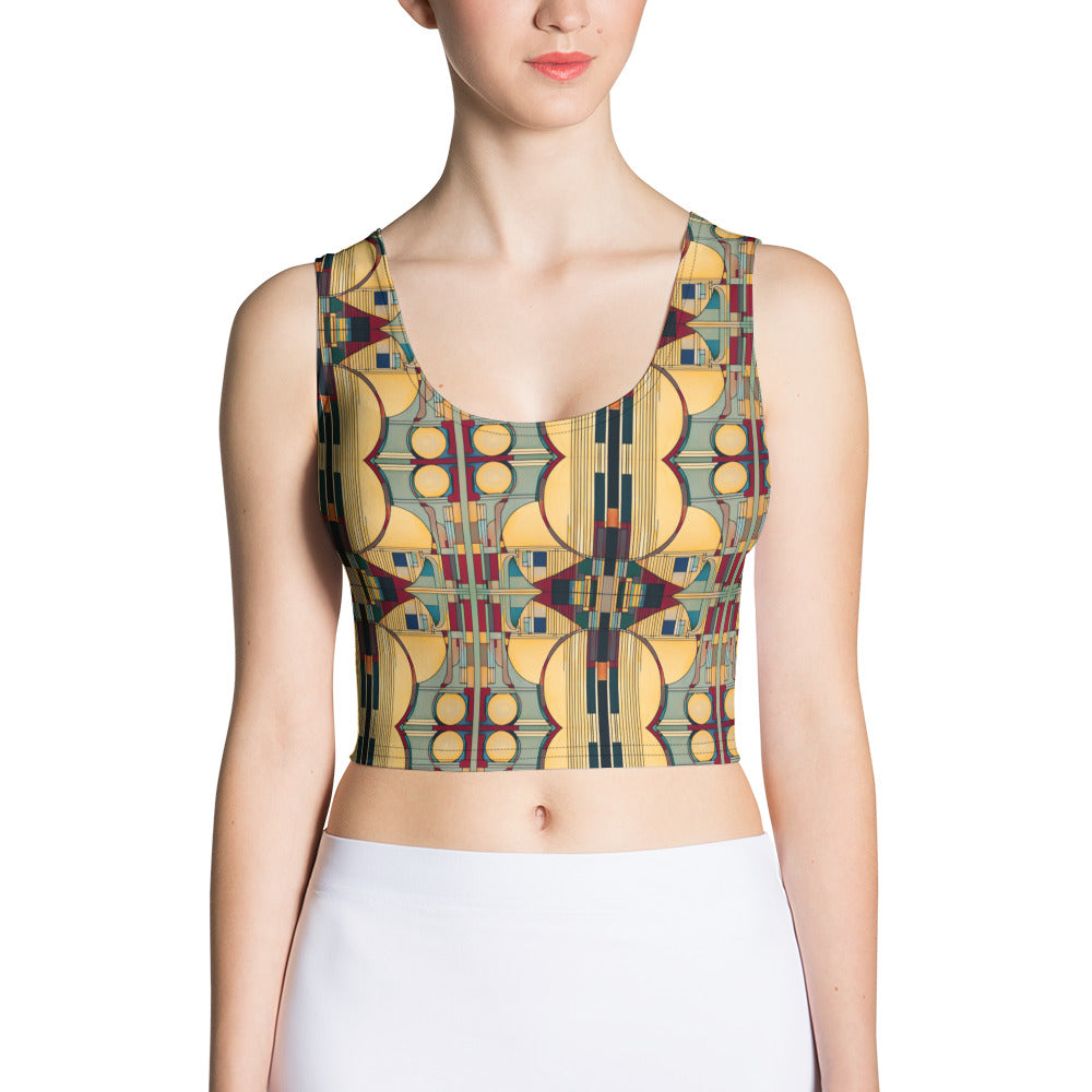 DMV 0224 Geo Boho Crop Top