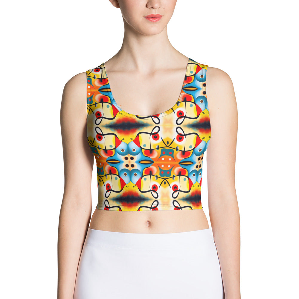 DMV 0103 Vintage Artsy Crop Top