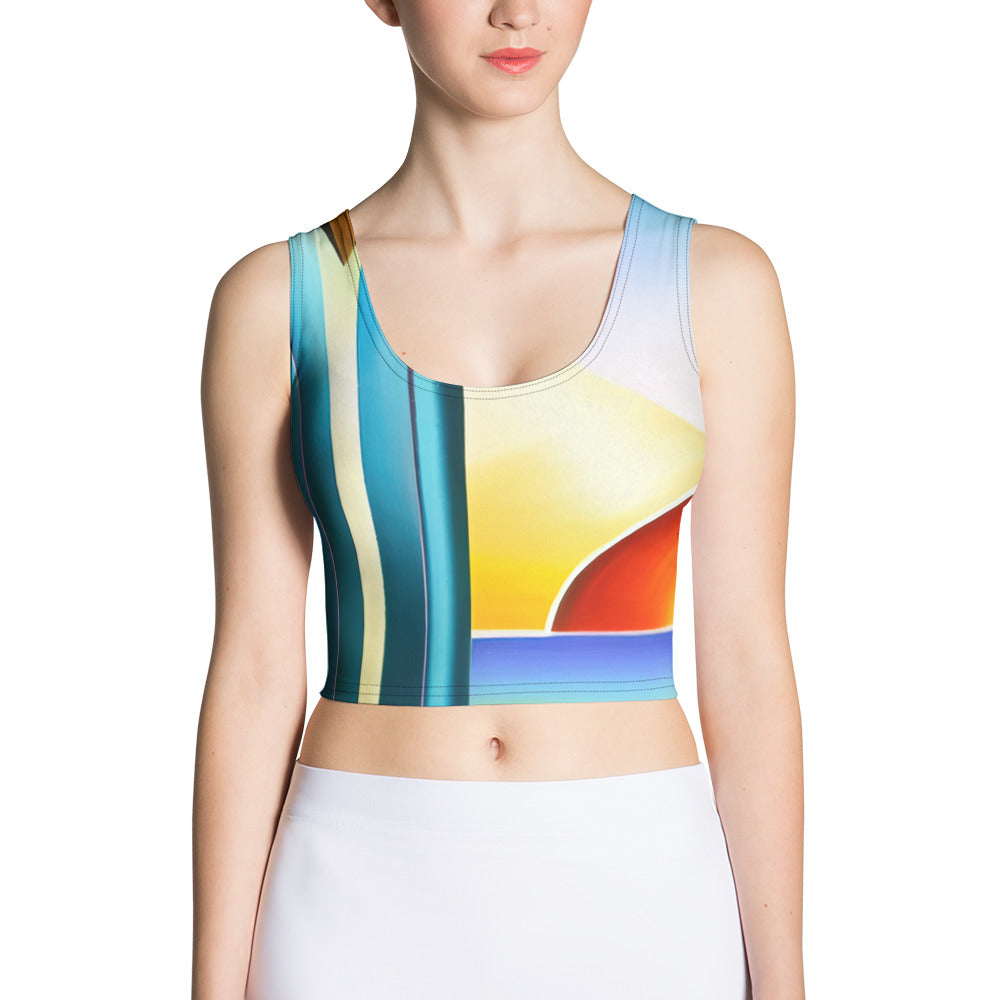 DMV 0262 Retro Art Crop Top