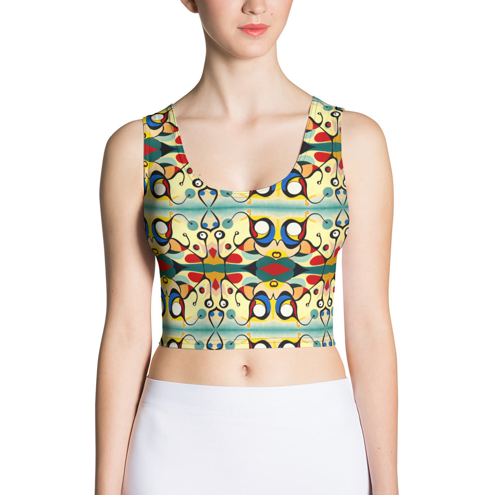 DMV 0405 Vintage Artsy Crop Top