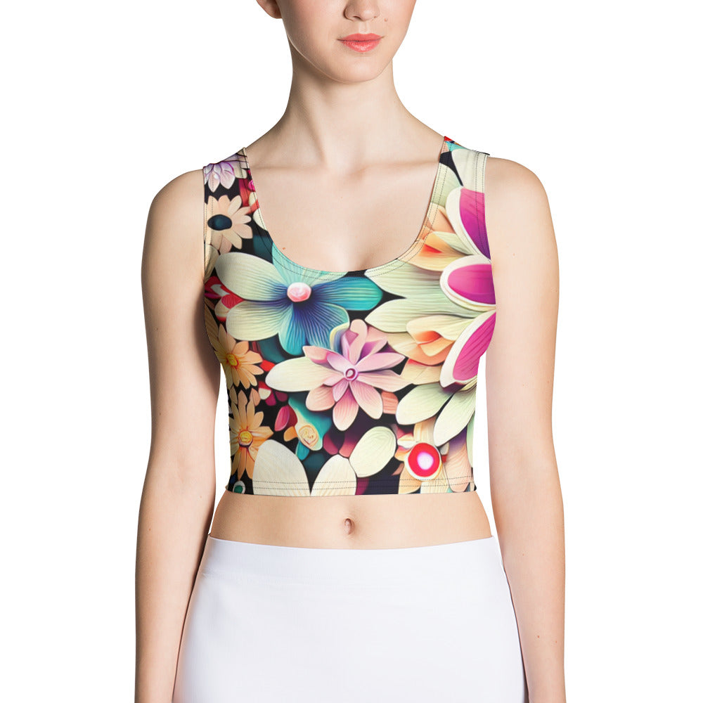 DMV 0307 Floral Crop Top