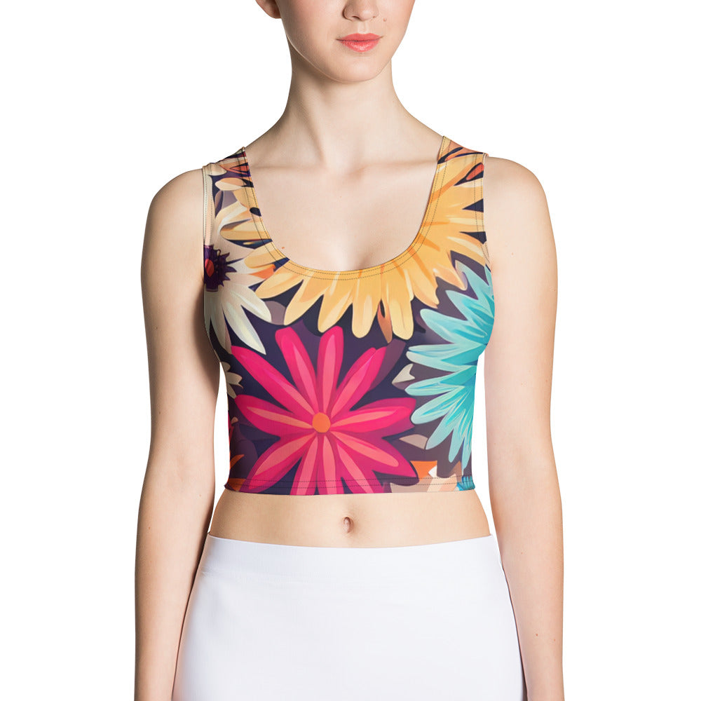 DMV 0404 Floral Crop Top