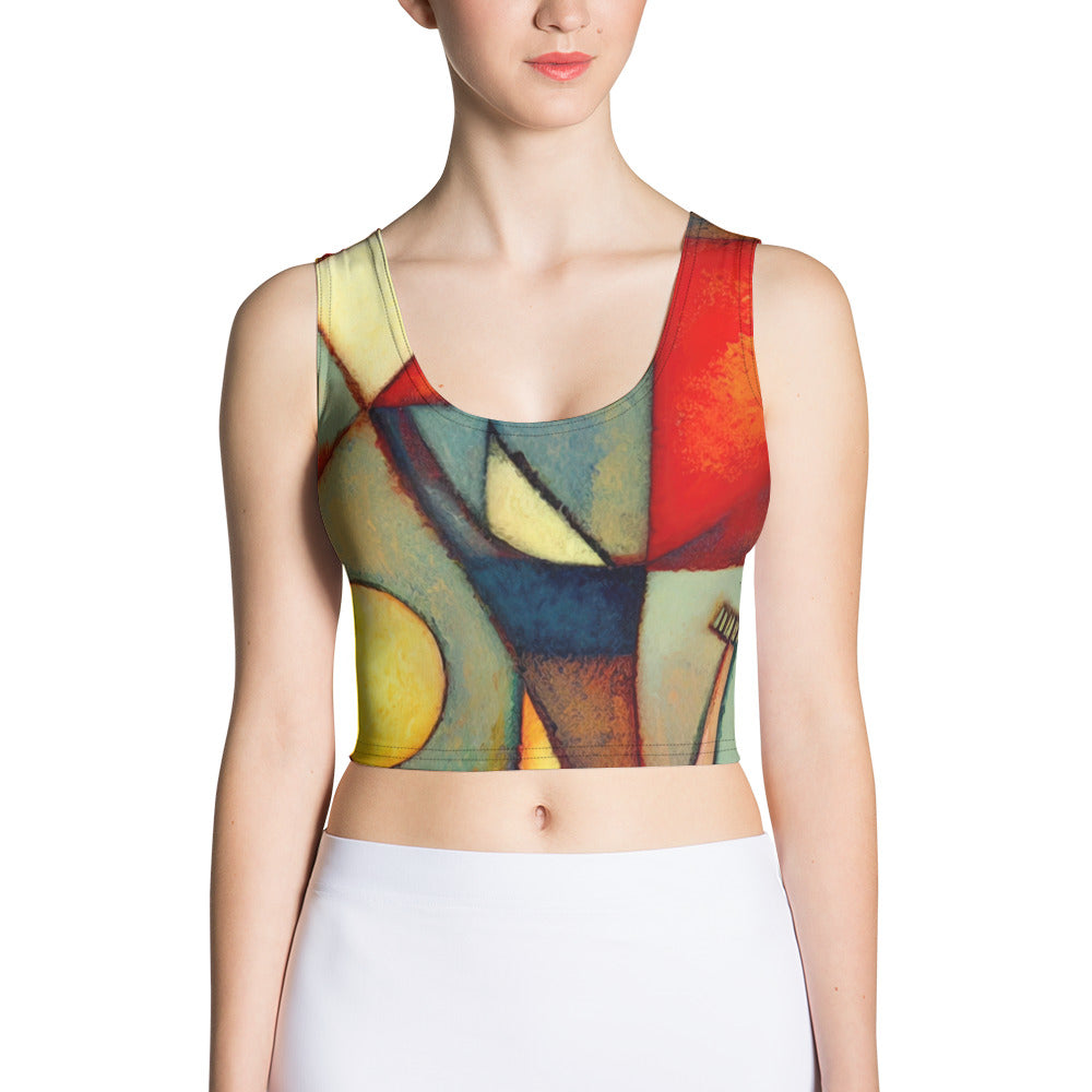 DMV 0298 Retro Art Crop Top