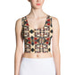 DMV 1416 Vintage Artsy Crop Top