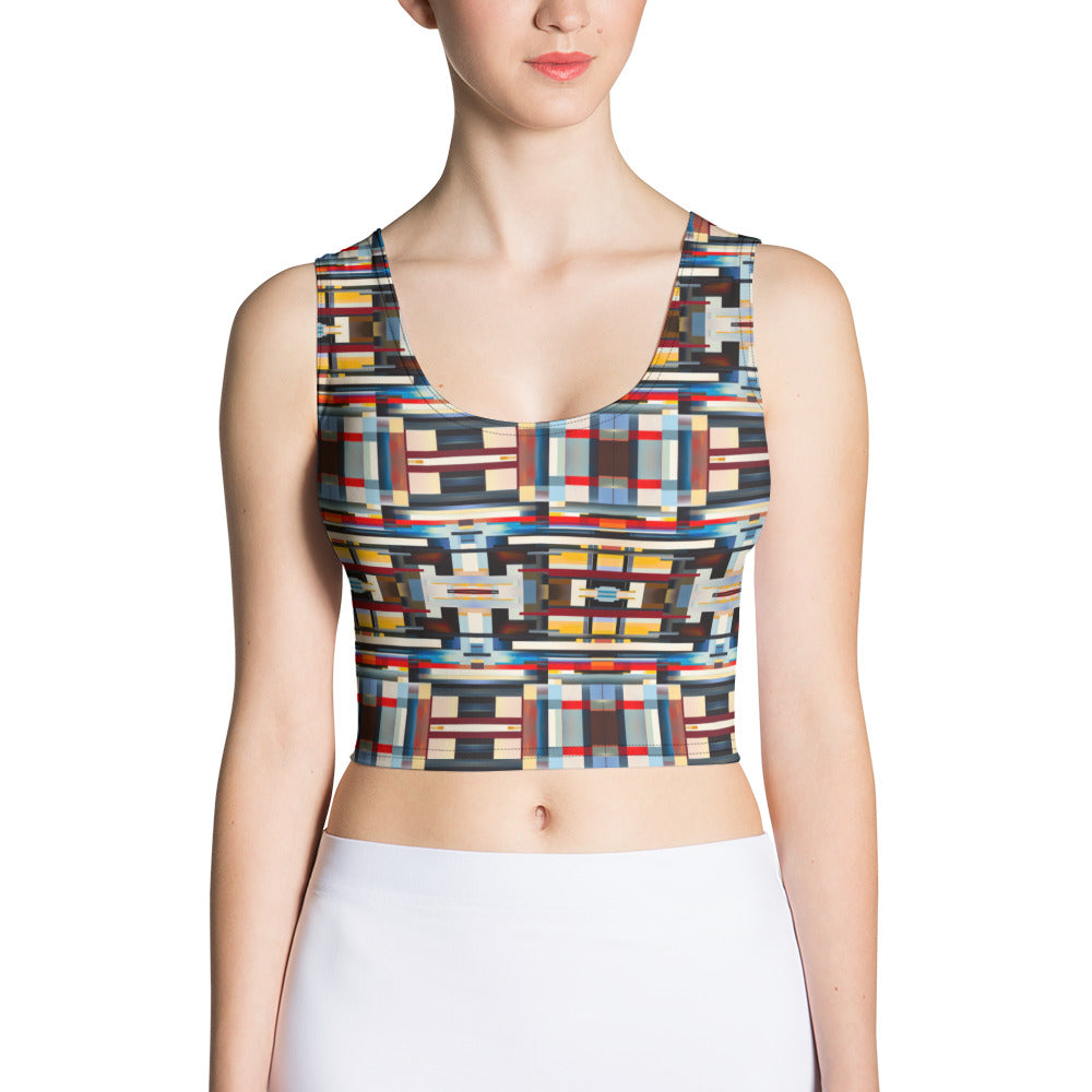 DMV 1879 Geo Boho Crop Top