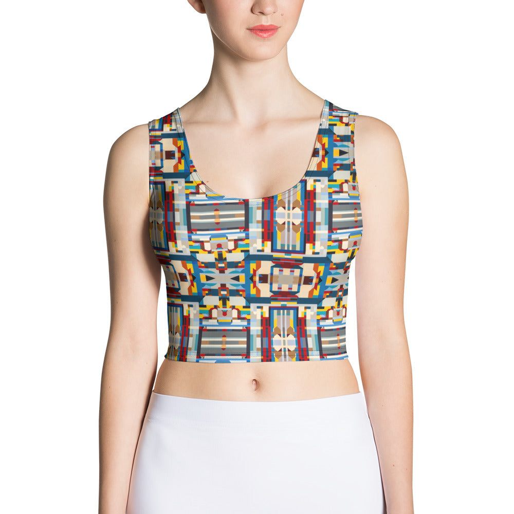 DMV 2083 Geo Boho Crop Top